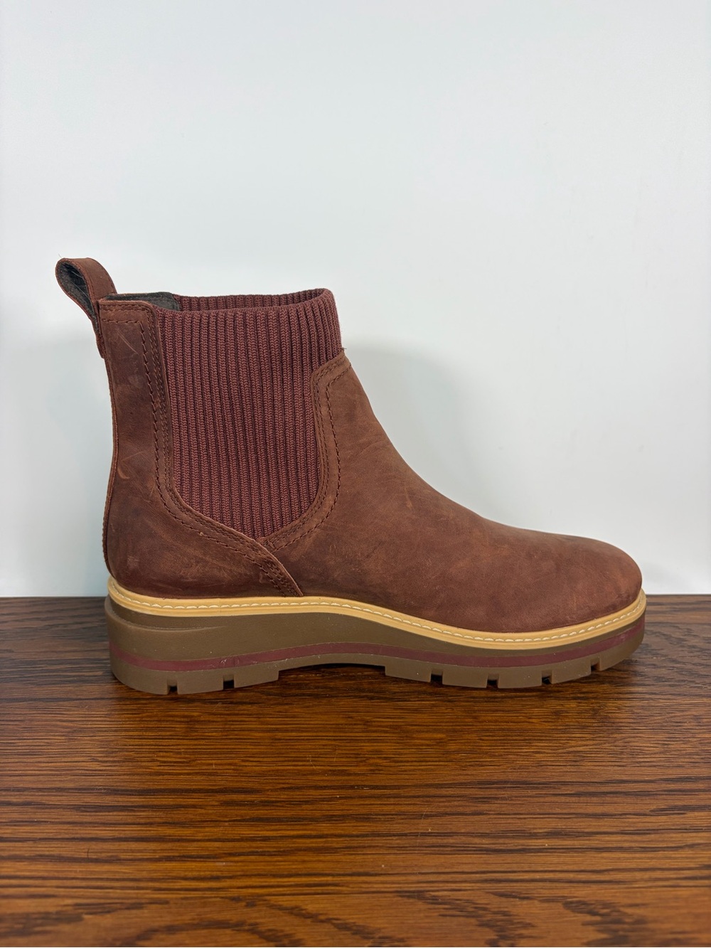 Timberland Cervinia Valley Chelsea Boot Chunky Brown Leather Waterproof Women 11 - Picture 7 of 11